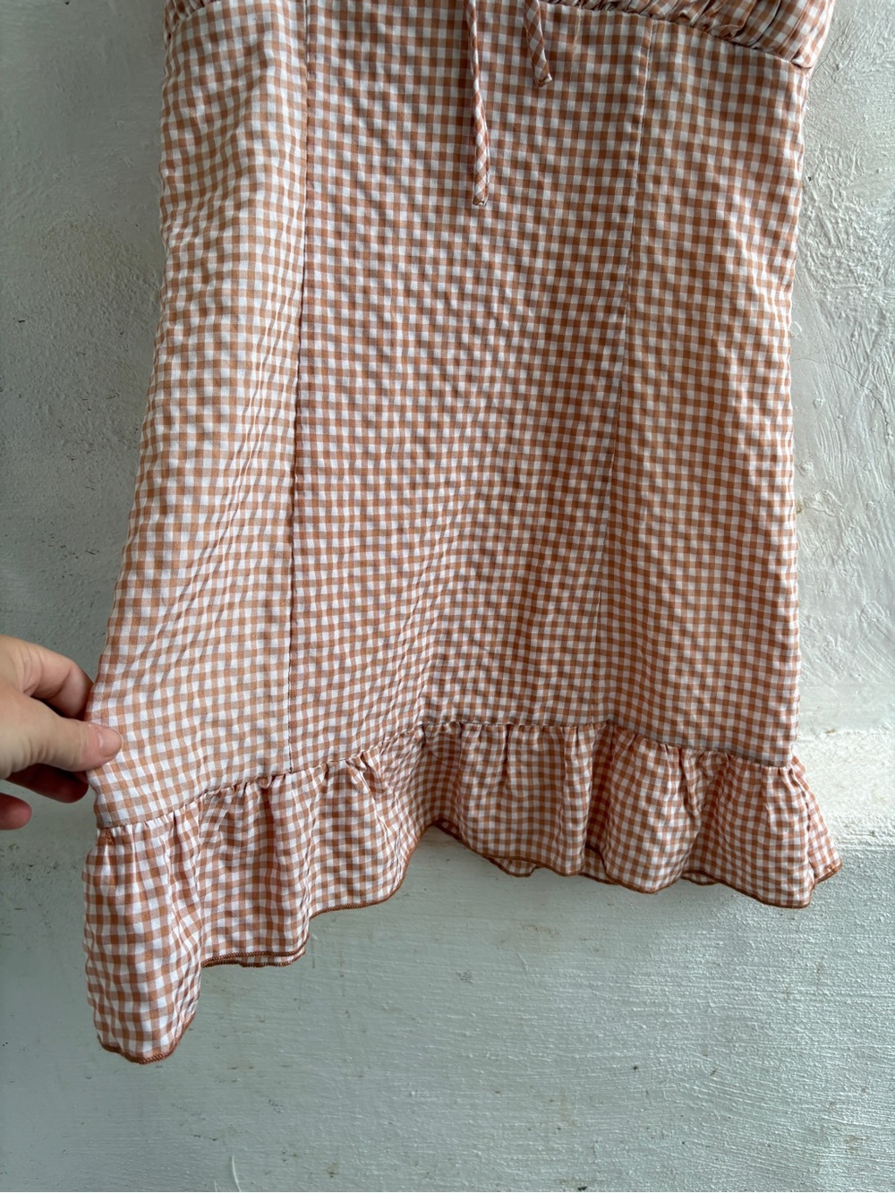 LA Hearts Tie Front Pleated Mini Dress - Picture 6 of 10